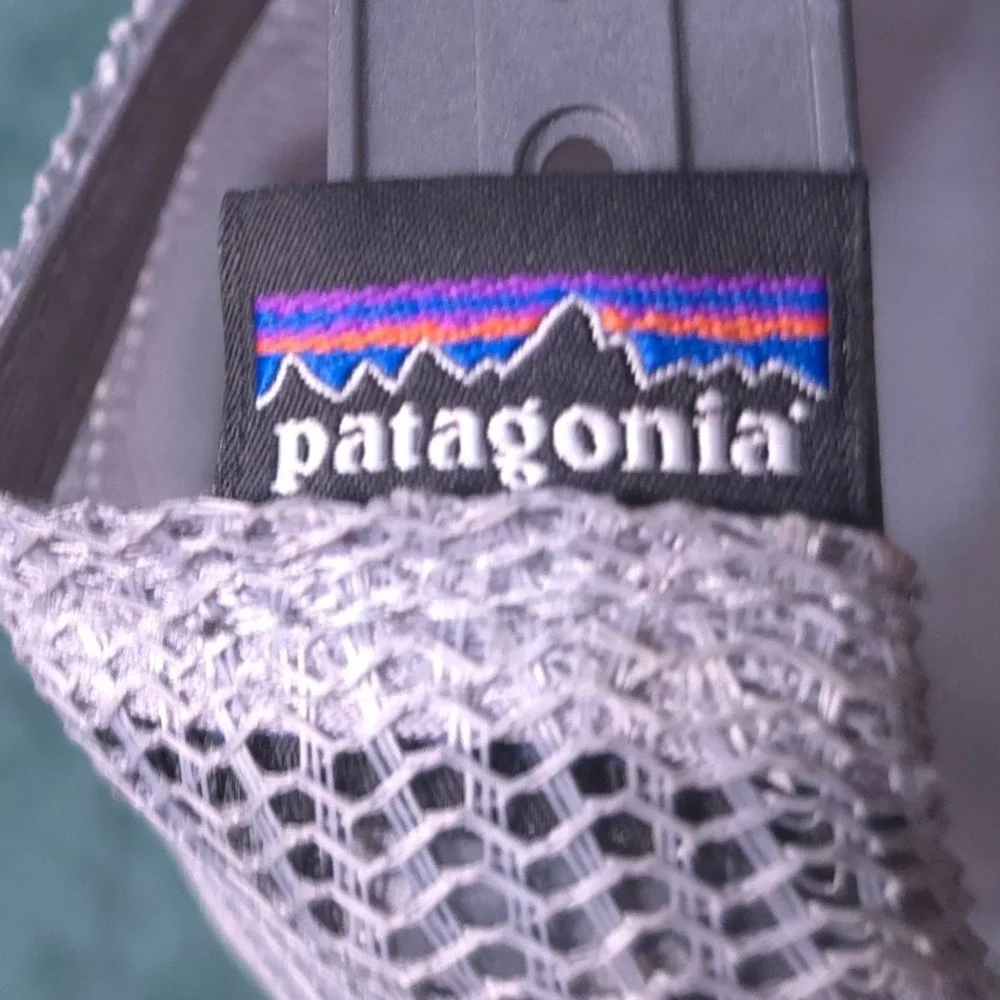 Patagonia P-6 Logo Trucker Hat Grey Mesh Snapback Cap NetPlus Brim Unisex Cover